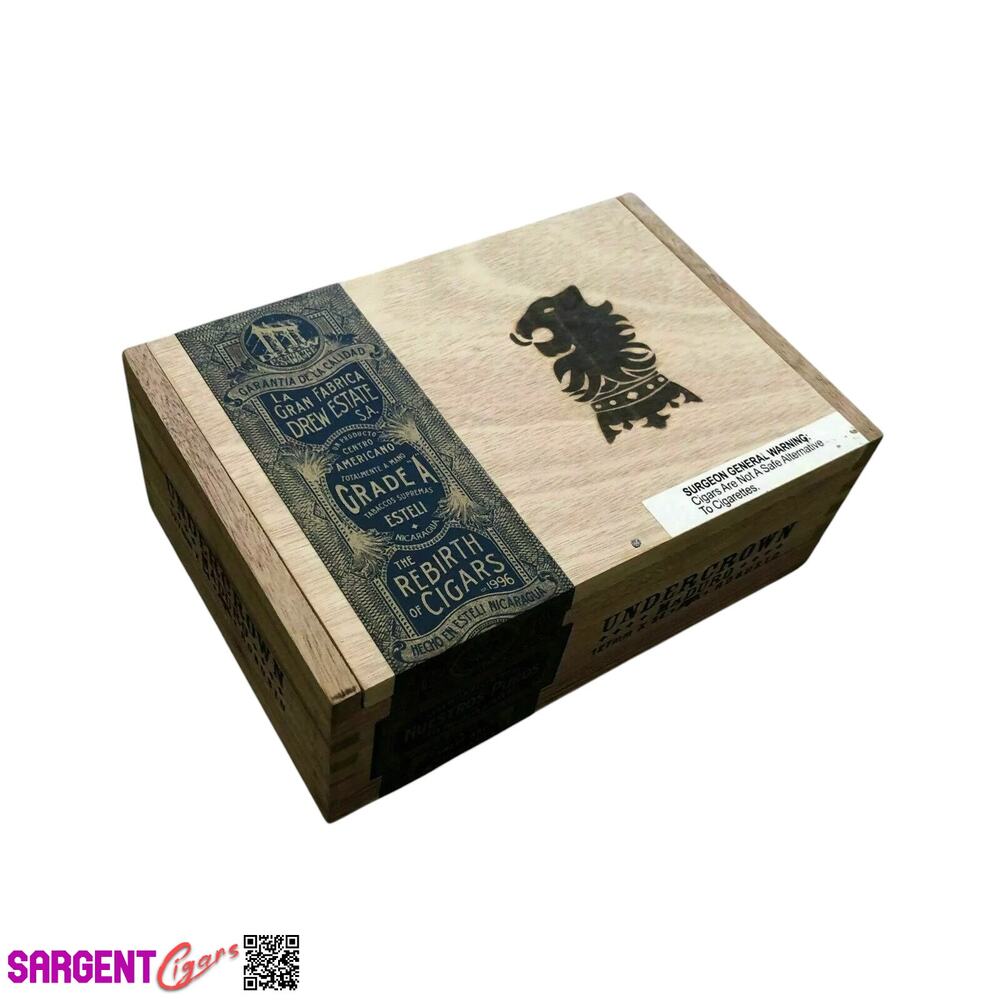 Undercrown Maduro Robusto Empty Wooden Cigar Box 8.5x6x3.25